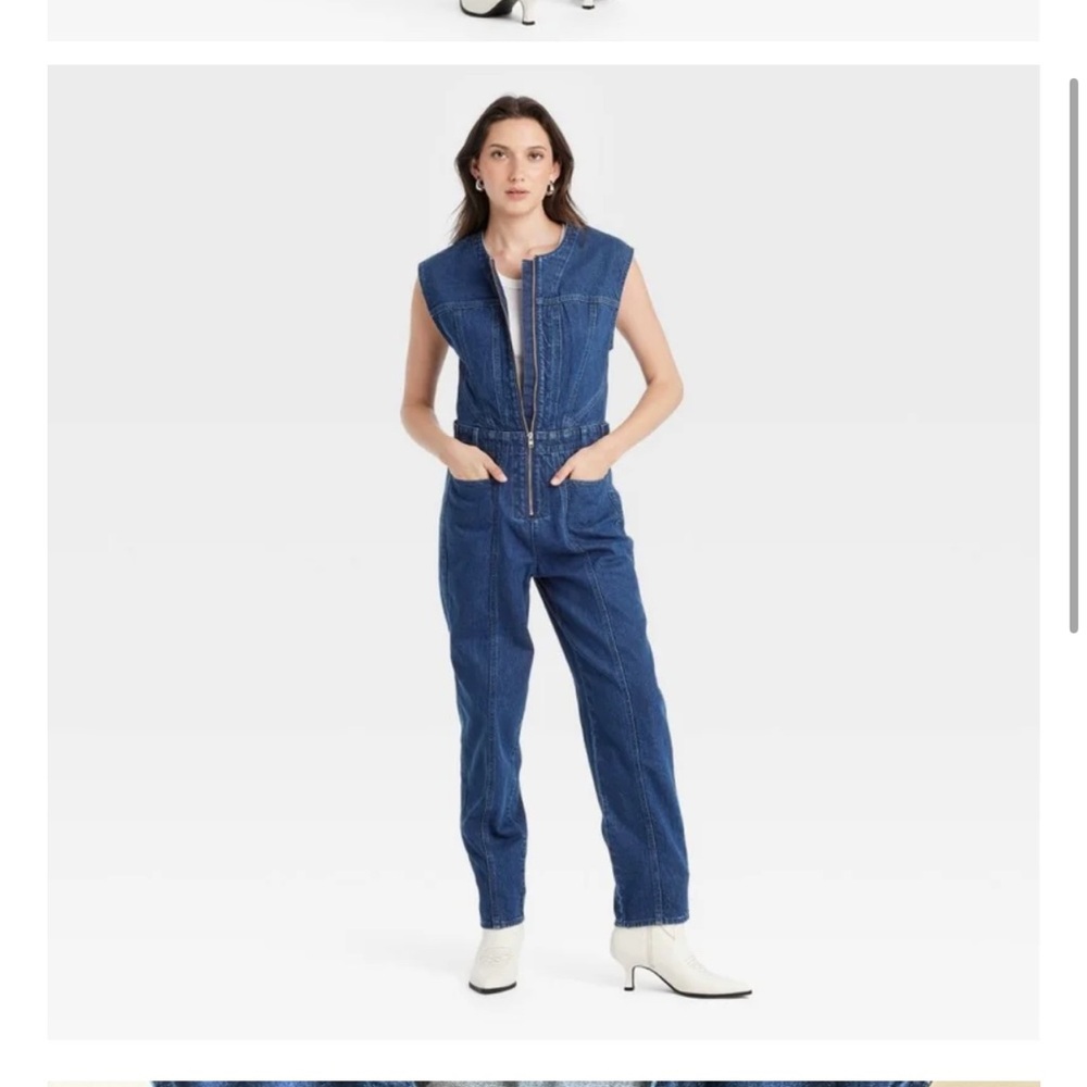 Universal Threads Blue Denim Jumpsuit Overalls Classic Fit
